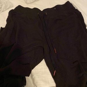 black athletic sweatpants